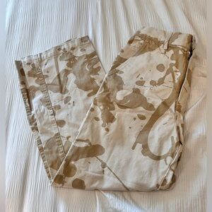 Obey Cargo Canvas Pants Tan/Cream sz 25 NWOT